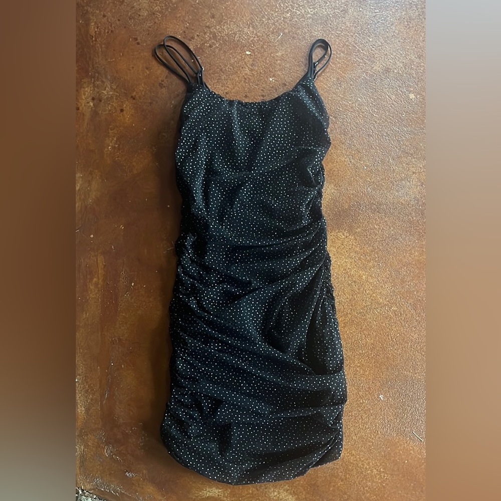 black sequin mini dress!